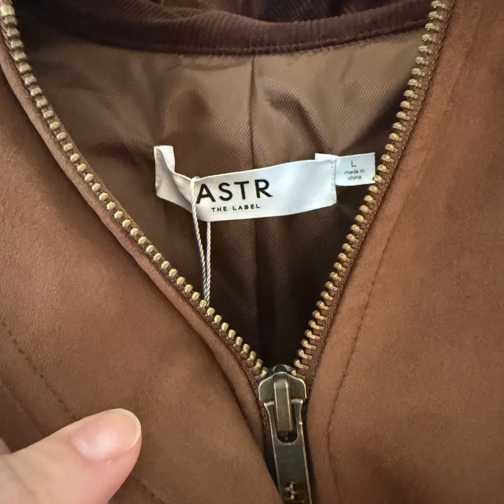 Astr Tan “Sorine” Bomber Jacket - Picture 3 of 5